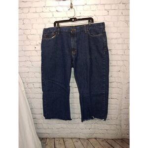 Faded Glory Vintage Men's Size 42x23 (Tag 42x30) Distressed Denim Blue Jeans.